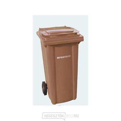 120 literes műanyag barna kuka kerekekkel