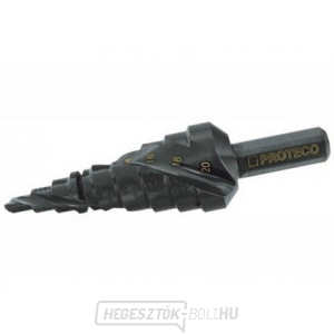 HSS TiAlN lépcsős fúrószár spirálhoronnyal és forgácstörővel 06-30 mm HSS TiAlN lépcsős fúrószár spirálhoronnyal és forgácstörővel 06-30 mm gallery main image