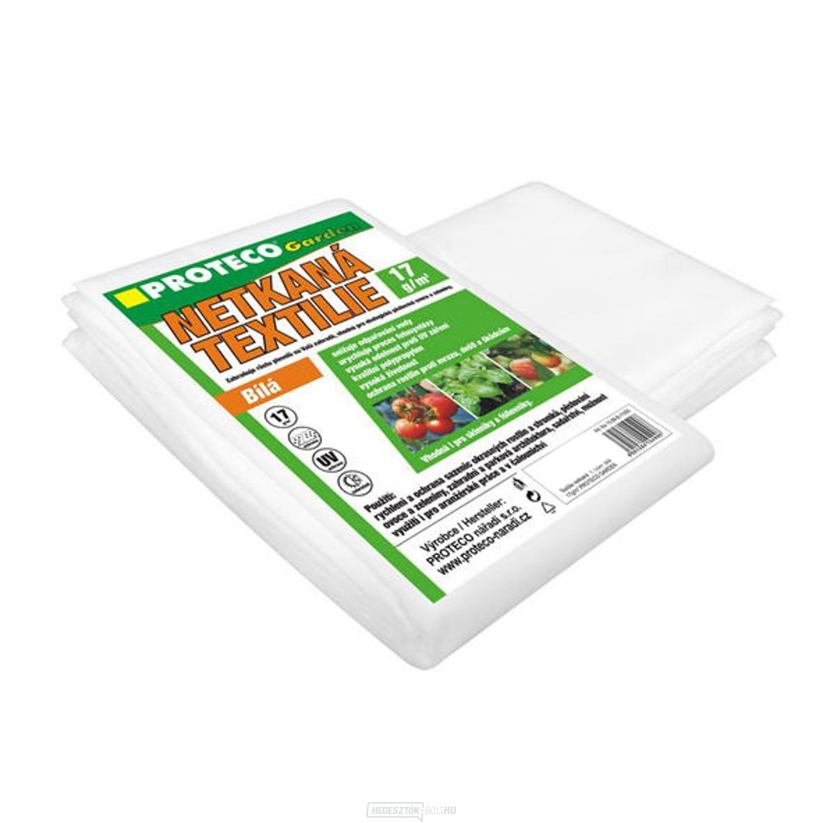 Nem szőtt szövet 3,2 x 5 m fehér 17g/m2 PROTECO GARDEN