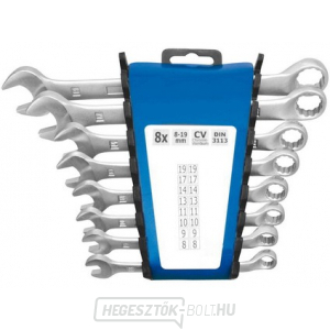 8 db 8-19 mm-es offset kulcskészlet 8 darab 8-19 mm-es tartón