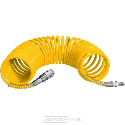 Spirál tömlő PU 5/8mm 10 m gyorscsatlakozókkal STOP