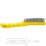 Négy vagy öt soros kézi kefe Fe, műanyag nyéllel gallery main image