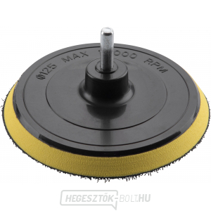 Fúrómaró tartó - tépőzáras, O 125mm habszivaccsal, EXTOL CRAFT Fúrómaró tartó - tépőzáras, O 125mm habszivaccsal, EXTOL CRAFT gallery main image