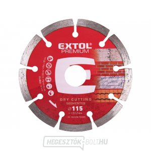 Gyémánt vágókorong szegmentált, 115x22,2mm, száraz vágás Gyémánt vágókorong szegmentált, 115x22,2mm, száraz vágás gallery main image
