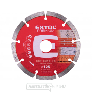 Gyémánt vágókorong szegmentált, 125x22,2mm, száraz vágás Gyémánt vágókorong szegmentált, 125x22,2mm, száraz vágás gallery main image