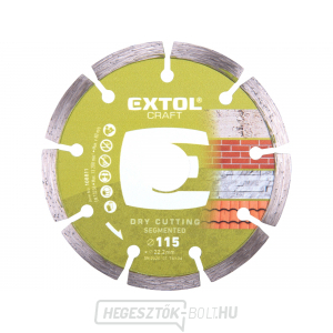 Gyémánt vágókorong szegmentált, 115x22,2mm, száraz vágás Gyémánt vágókorong szegmentált, 115x22,2mm, száraz vágás gallery main image