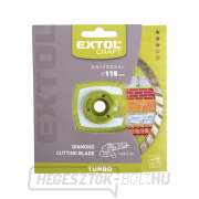 Gyémánt vágókorong turbó, 115x22,2mm, száraz és nedves vágás Előnézet 