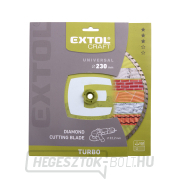Gyémánt vágókorong turbó, 230x22,2mm, száraz és nedves vágás Előnézet 