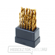 Fém fúrószár, ∅ 1-10mm, polírozott, HSS TiN - 19db Fém fúrószár, ∅ 1-10mm, polírozott, HSS TiN - 19db gallery main image