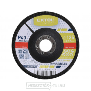 Korund szögletes penge 125mm, szemcsés. P40 Korund szögletes penge 125mm, szemcsés. P40 gallery main image