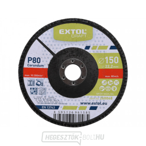 Szögletes korund penge 150mm, szemcsés. P80 Szögletes korund penge 150mm, szemcsés. P80 gallery main image