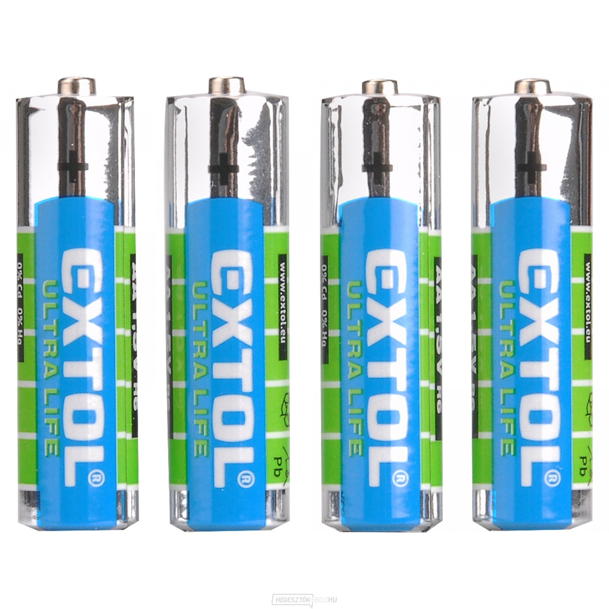 Cink-klorid elemek, 1,5V AA (LR6) - 4 db