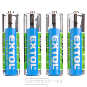 Cink-klorid elemek, 1,5V AA (LR6) - 4 db Cink-klorid elemek, 1,5V AA (LR6) - 4 db gallery main image