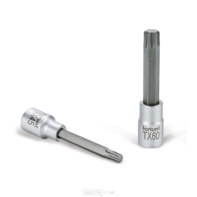 Dugókulcs, meghosszabbított TORX, 1/2", TX 45, L 100mm, CrV/S2