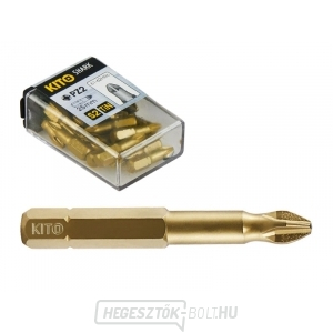 Bit készlet 10db, PH 3x50mm, S2/TiN Bit készlet 10db, PH 3x50mm, S2/TiN