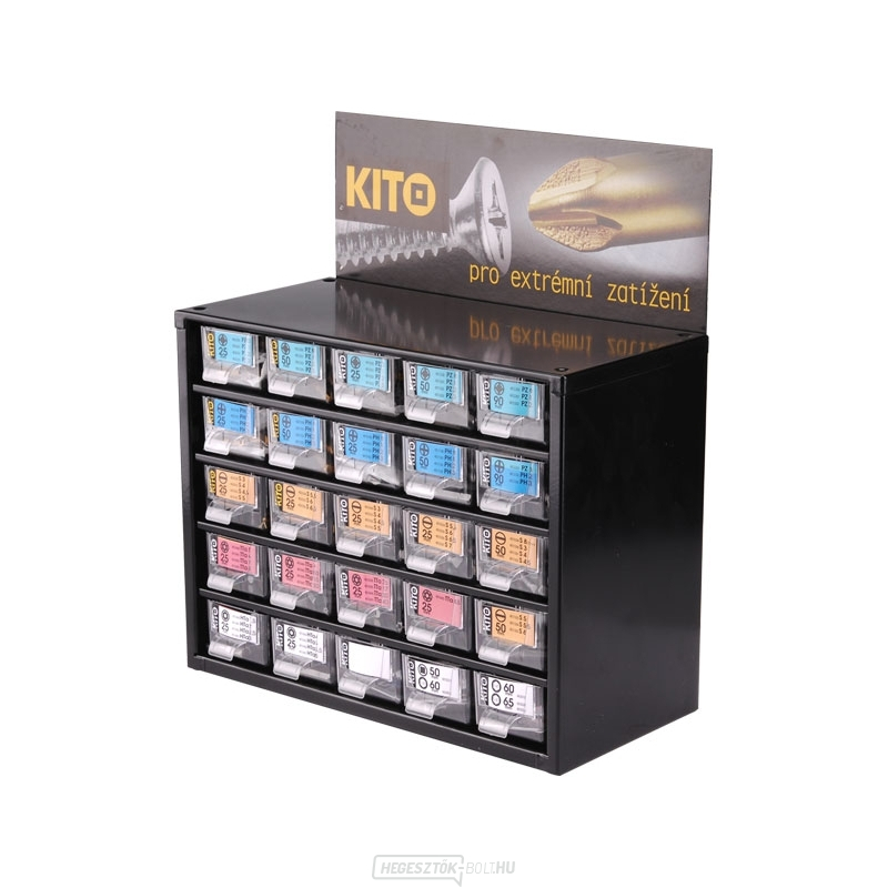 KITO hegyes tálca 25 foglalathoz, 310db gallery main image