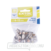 Tömlőbilincsek, 10 darabos csomag, 8-12 mm-esek Előnézet 