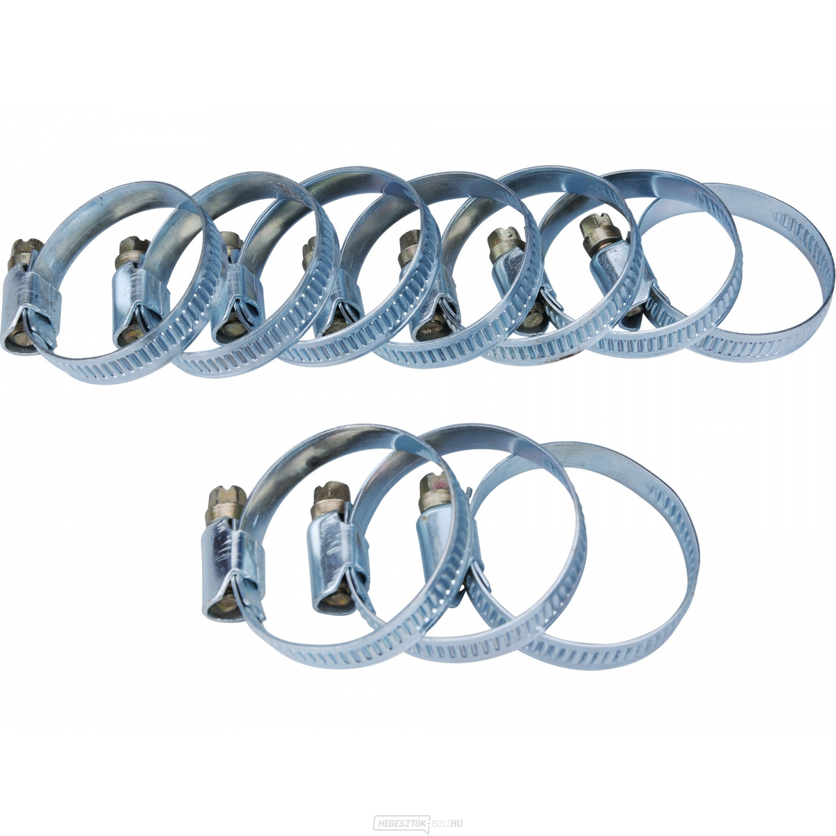 Tömlőbilincsek, 10 darabos csomag, 25-40mm