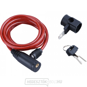 Kerékpárzár - kábel, 6x1500mm Kerékpárzár - kábel, 6x1500mm gallery main image