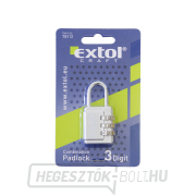 Kombinációs zár háromjegyű kóddal, 26x55mm náhled