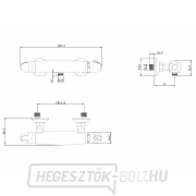 Univerzális termosztatikus zuhanykeverő, 150mm, kerámia szelep, króm, BALLETTO Előnézet 