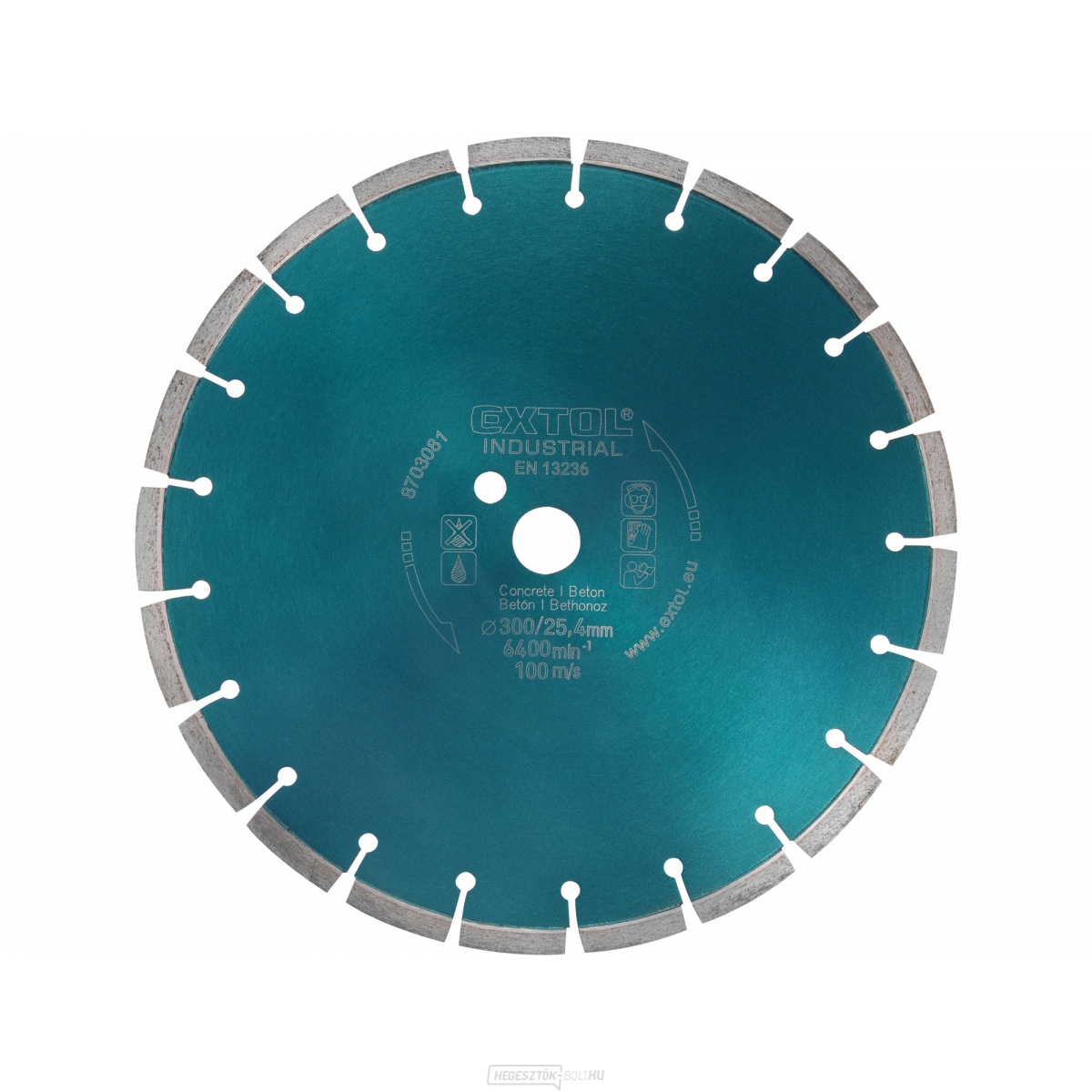 Gyémánt vágókorong szegmentált betonhoz, 300x25,4mm Gyémánt vágókorong szegmentált betonhoz, 300x25,4mm gallery main image