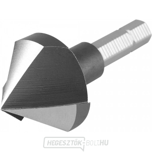 90°-os kúpos foglalat, ∅ 25mm, 3 pengés fej, 1/4 90°-os kúpos foglalat, ∅ 25mm, 3 pengés fej, 1/4