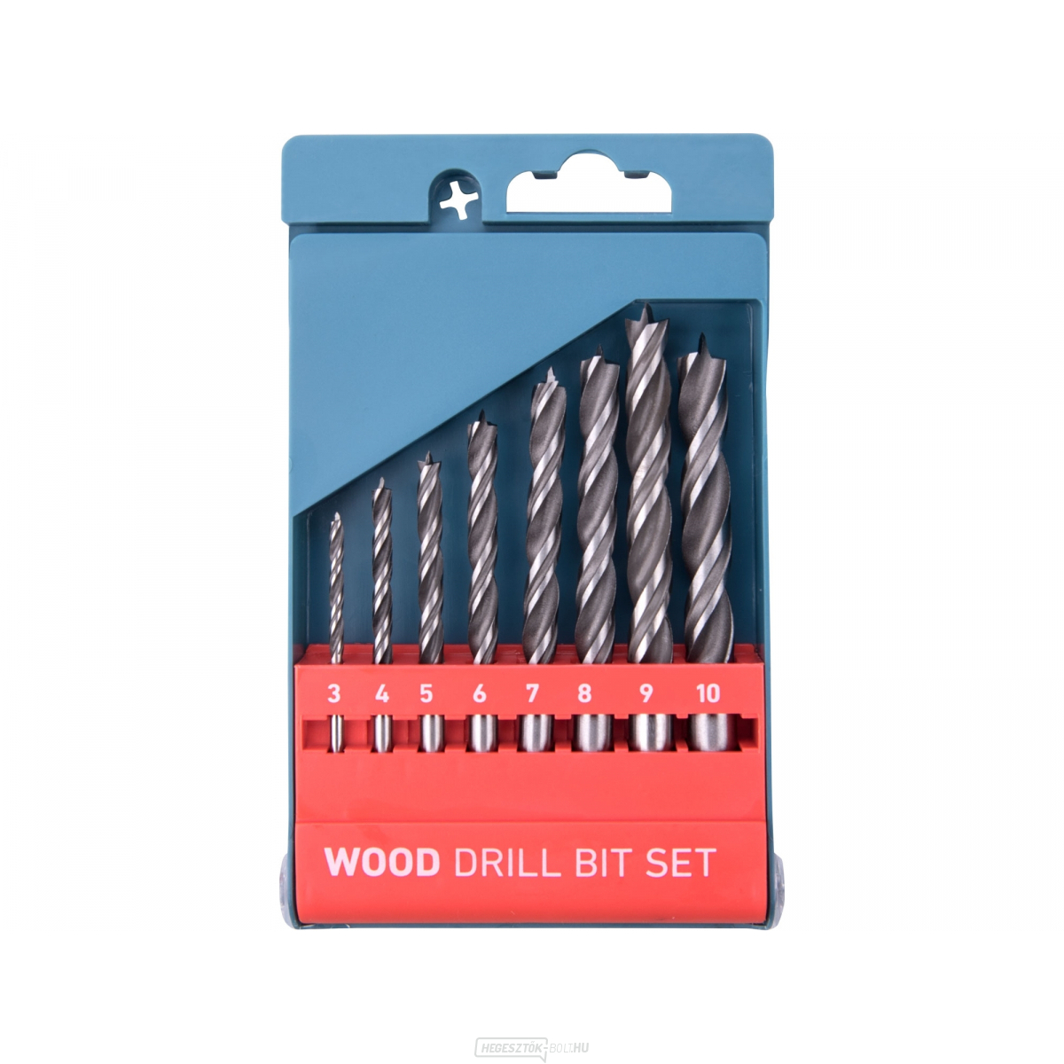 Fafúrószár, ∅ 3-4-5-6-6-7-8-9-10mm, CrV - 8db Fafúrószár, ∅ 3-4-5-6-6-7-8-9-10mm, CrV - 8db gallery main image