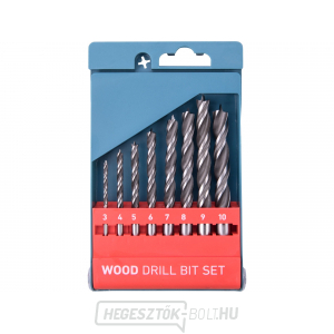 Fafúrószár, ∅ 3-4-5-6-6-7-8-9-10mm, CrV - 8db Fafúrószár, ∅ 3-4-5-6-6-7-8-9-10mm, CrV - 8db gallery main image