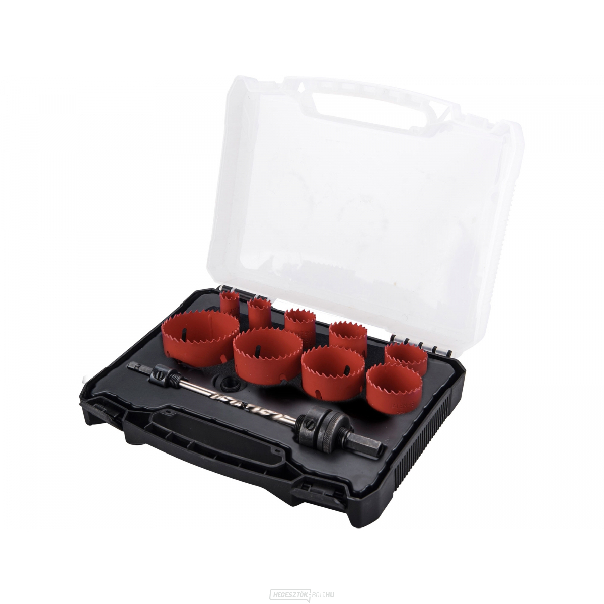 Koronafúrófejek, univerzális, 13 darabos készlet, HSS/Bi-fém Koronafúrófejek, univerzális, 13 darabos készlet, HSS/Bi-fém gallery main image