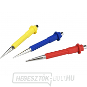 Lyukasztó, 3 darabos készlet, 125mm, 0,8-1,5-2,5mm, CrV Lyukasztó, 3 darabos készlet, 125mm, 0,8-1,5-2,5mm, CrV gallery main image