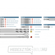 Fúrókészlet és bitek, HSS, CrV - 75db Előnézet 