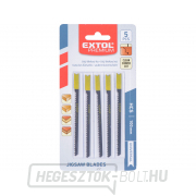 Vágószerszámok szúrófűrészhez 5db, 75x2,5mm, markolat UNIVERSAL, HCS Előnézet 