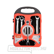 Csatlakozós racsnis csavarkulcsok, 7 darabos készlet, CrV Előnézet 