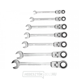 Csatlakozós racsnis csavarkulcsok, 7 darabos készlet, CrV Csatlakozós racsnis csavarkulcsok, 7 darabos készlet, CrV gallery main image