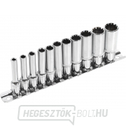 Hosszabbított dugókulcsok, MULTI-LOCK, 11 darabos készlet, 1/4