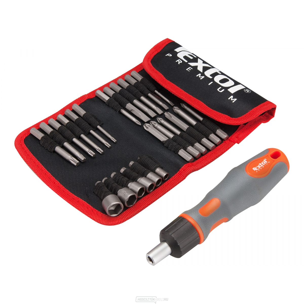 Ratchet csavarhúzó hegyekkel, CrV - 25db