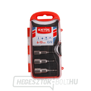 Fúró dugókulcsok, 6 darabos készlet, 6-7-8-10-10-12-13mm, CrV Előnézet 