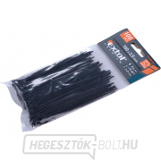 Kábelkötegelő fekete, 100x2,5mm, nejlon PA66 - 100db Kábelkötegelő fekete, 100x2,5mm, nejlon PA66 - 100db gallery main image