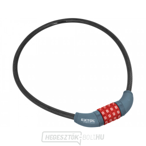 Kerékpárzár, kódzáras, 10x650mm Kerékpárzár, kódzáras, 10x650mm gallery main image