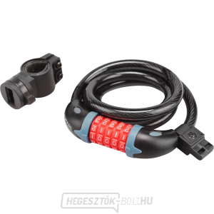 Kerékpárzár, kódzáras, 12x1200mm Kerékpárzár, kódzáras, 12x1200mm gallery main image