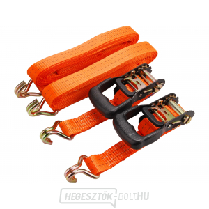 Ratchet hevederek kampókkal, 5m x 35mm, PES - 2db Ratchet hevederek kampókkal, 5m x 35mm, PES - 2db gallery main image