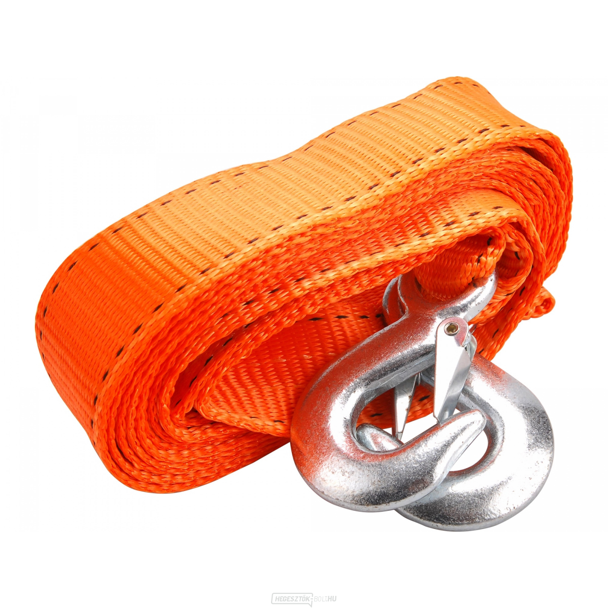 Vontatókötél - heveder kampókkal, 4m x 50mm, PES