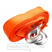 Vontatókötél - heveder kampókkal, 4m x 50mm, PES Vontatókötél - heveder kampókkal, 4m x 50mm, PES gallery main image