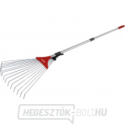 Állítható gereblye teleszkópos nyéllel, hossza 80-158cm, szélessége 18-59cm Állítható gereblye teleszkópos nyéllel, hossza 80-158cm, szélessége 18-59cm gallery main image