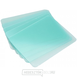 Védőüveg hegesztősisakhoz, műanyag, 5db, 111,2 x 91mm gallery main image