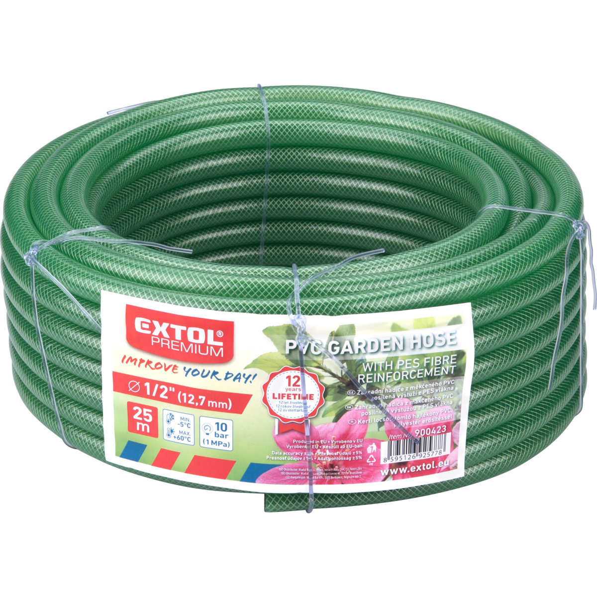 Átlátszó kerti tömlő GARDEN, 1/2 Előnézet 