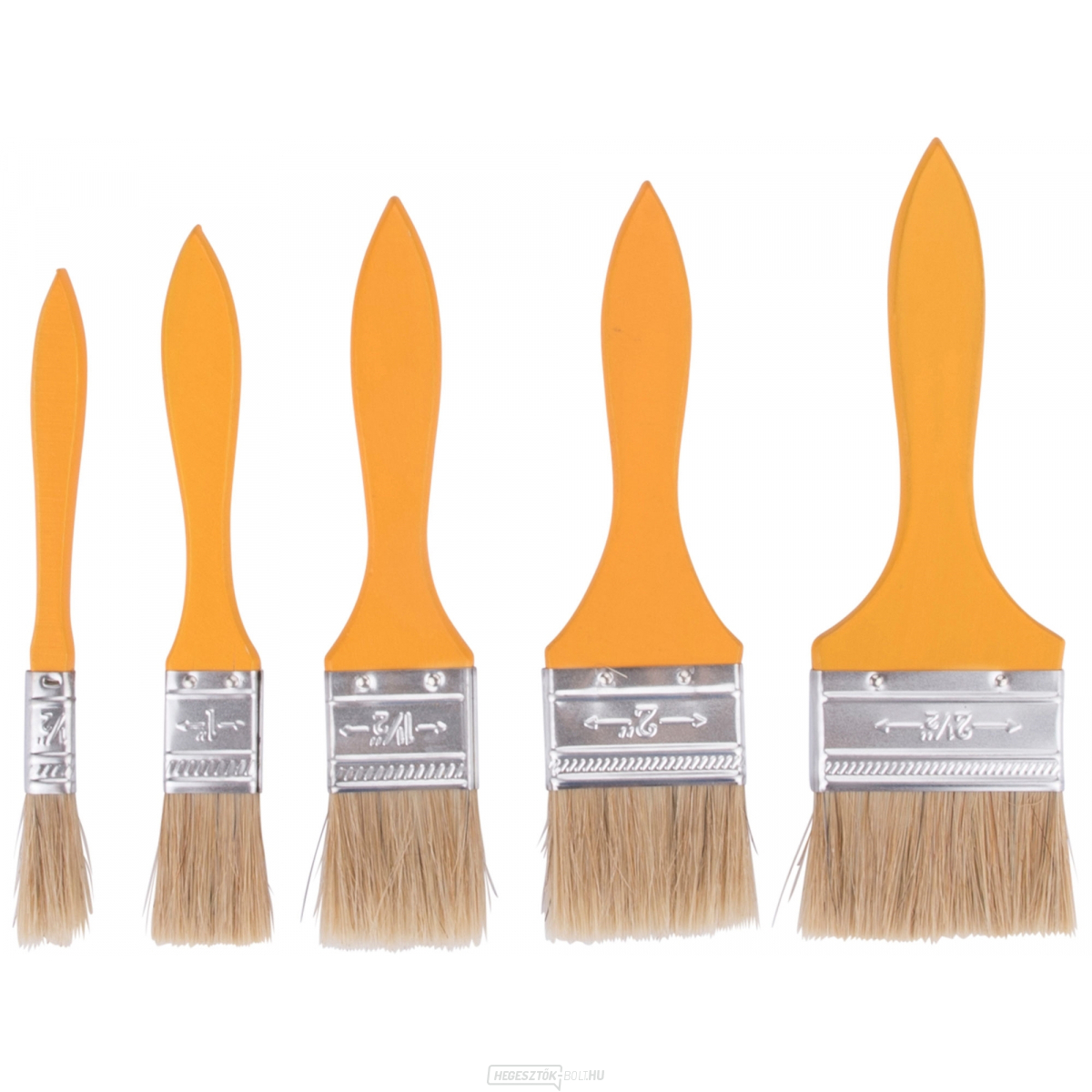 Lapos kefék 12-25-38-50-63mm - 5 darabos készlet