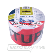 Piros-fehér NO ENTRY figyelmeztető szalag, 75mm x 250m Előnézet 