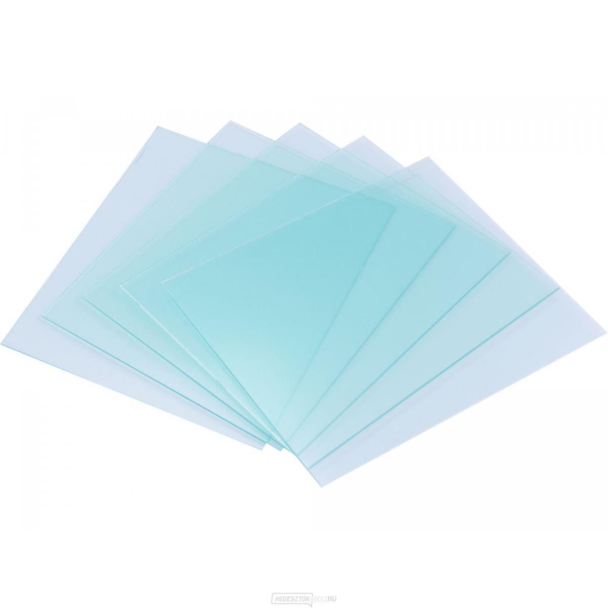 Védőüveg hegesztőháztetőhöz, műanyag, 5db, 107x89mm